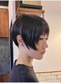 ツーブロック刈り上げショート