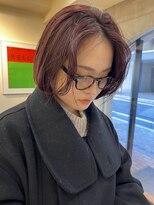 シム 千葉(sim) ボルドーカラーとボブ stylist今井