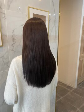 ジーナ 船橋(Zina) 髪質改善＊ロングレイヤーグレーベージュ＊美髪【Zina船橋】