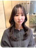 韓国ヘア/顔周りレイヤー/透明感カラー/髪質改善/顔周りレイヤー