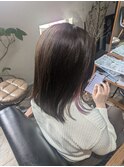 アッシュ+インナー薄パープル