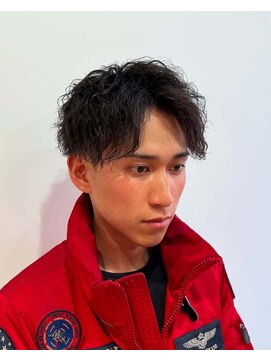 クレアメンズ 横浜能見台(CREA men's) 横浜メンズパーマセンターパートツイストスパイラルパーマ七三分