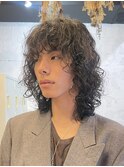 プードルパーマ/スペインカール/スパイキーショート