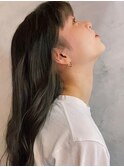 暗髪ウェーブロング【盛岡/高品質ヘアカラー専門店】