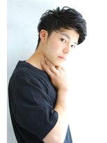 ロゼ 茨木(Rose)&nbsp;【ROSE】メンズツーブロック＿黒髪ショート＿フェザーショート