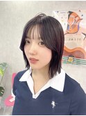 切りっぱなしボブ