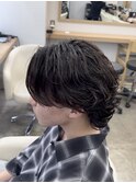 渋谷ニュアンスサーフ波巻きツイストスパイラルツーブロック