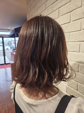 ヘア スパ ビューティー エールフォルム(HAIR SPA BEAUTY YELLFORME) シフォンボブ×ピンキーグレージュ