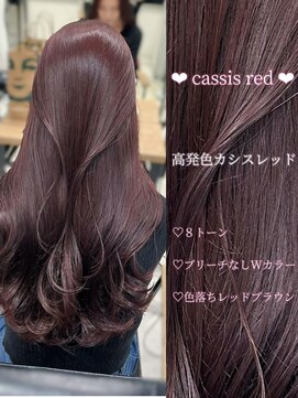 エヌアイ オモテサンドウ(ni omotesando) ☆ツヤ感たっぷりカシスレッドカラー☆