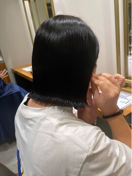スパイスアヴェダ サロンアンドスパ 玉川高島屋SC店(SPICE AVEDA salon&spa) 20~50代 切りっぱなしボブ【SPICE AVEDA岡部】