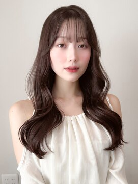 レア 表参道(L'ea) ・黒髪クラゲヘアーオリーブグレー小顔ココアベージュ