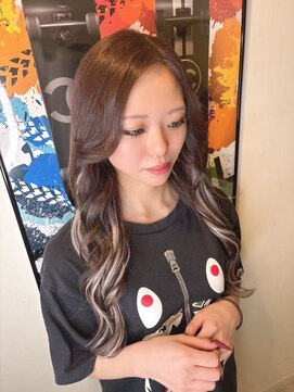 バレイヤージュ風エクステ