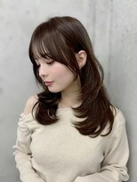 アリュウル 表参道 青山(Allure)&nbsp;ショコラグレージュ/ワンカールレイヤー/大人可愛いヘア　佐藤