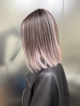 ワンスタイル(One style) 【ケアブリーチ2回】バレイヤージュ+髪質改善トリートメント