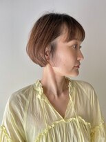 グーム(goom.) 40代50代◎上品ミルクティーボブ×白髪ぼかしハイライト