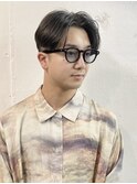 men's hair/ナチュラルセンターパート/シースルーウルフ/恵比寿