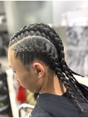 地毛コーンロウ　[特殊ヘア下北沢/メンズサロン]
