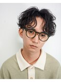 シャドウパーマ/ツイストシャドウパーマ/センターパート/名古屋