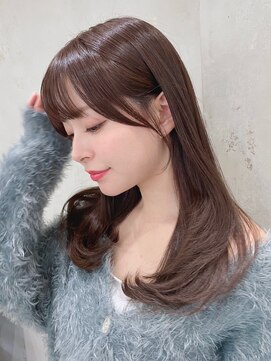 ロンド メリー 大宮(Lond merry) オリーブベージュ/レイヤーカット/顔周りレイヤー/シースルー