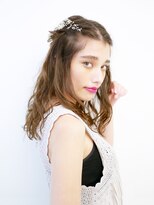 アース 四ツ谷店(HAIR&MAKE EARTH) ナチュラルセクシーなボヘミアンハーフアップ【EARTH四ッ谷店】