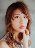 巻き髪スタイル☆大人かわいい♪小顔