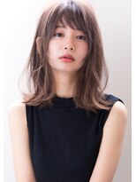 ルエ(rue)&nbsp;黒髪小顔前下がりワンレン切りっぱなしボブ☆ボルドーグレージュ