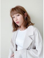 ハピネス 王寺店(Happiness) エアリーミディ ひし形シルエット ミルクティーブラウン
