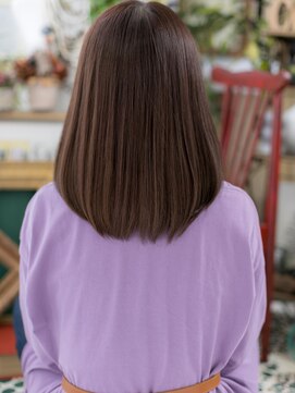 カバーヘア イヴ 戸頭店(COVER HAIR EVE) ★アッシュピンクx斜めバング小顔ワンカール20代30代40代★8