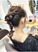 【金箔銀箔★ご用意有り】ミディアムポニーアレンジ　satsuki