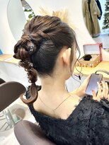 【金箔銀箔★ご用意有り】ミディアムポニーアレンジ　satsuki