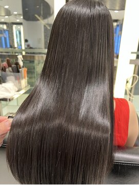 エアー 銀座タワー(AIR) プレミアムケアカラー/髪質改善/美髪/ツヤ髪スタイル　【榛葉】