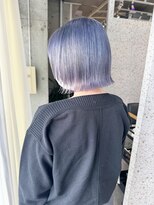 ラニヘアサロン(lani hair salon) ブルーシルバー/ショートボブ/ハイトーン【大名/天神】