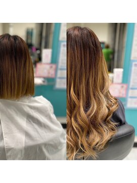 ヘアアンドメイク サファイア 豊橋店(ヘア&メイク SAPPHIRE) #プルエクステ#ピンク#ハイライト#春#カワイイ#アクセント