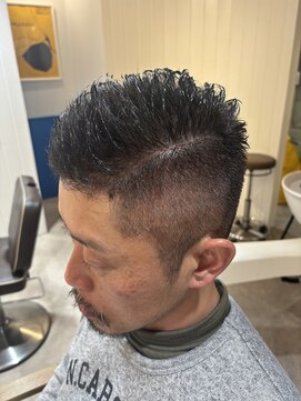 アメラボ(AmeLab) 名古屋天白区梅ヶ丘大人ナチュラル震災刈りバーバースタイル！