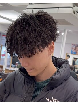 オーシャントーキョーウエスト 心斎橋 (OCEAN TOKYO WEST) 波巻きパーマメンズツイストスパイラルパーマツーブロック