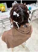 ツインお団子ヘア