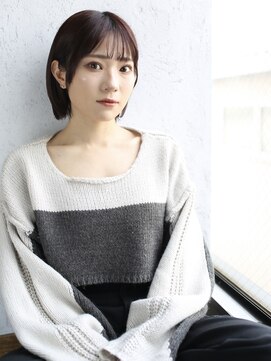 バース(BIRTH) 天神【BIRTH】似合わせカットミニボブレッドブラウン艶髪 6