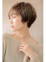 カバーヘア イヴ 戸頭店(COVER HAIR EVE)&nbsp;大人ハイライトアウターカラーハンサムショートZ戸頭20代30代