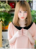 3Dカラー斜めバングナチュラル透け感ミディh3上尾10代20代30代