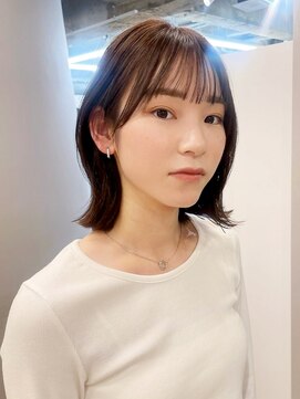 カノエ 下関熊野店(canoe) 顔周りレイヤー 韓国風ヘア ベージュ アッシュカラー