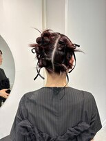 アオ(AO。)&nbsp;ボブヘアアレンジ/ツインシニヨンアレンジ/リボンアレンジ