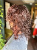 ロングウルフパーマレイヤーパーマスタイル1
