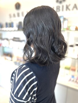 ヒビカ(HIBIKA) ボブ_ツヤ感アッシュブラウン