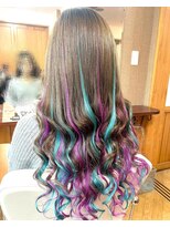 エクステンション クーチャー(Extention Cu'cha)&nbsp;水色×紫エクステ