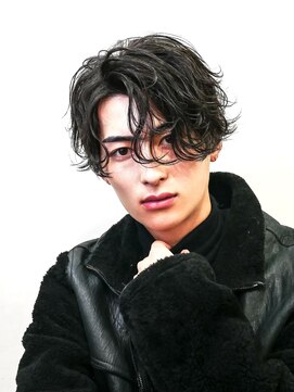 アイトーキョーリタ 渋谷(AI TOKYO Rita) ブルーブラック流行サーフカール