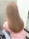 渋谷ミルクティーベージュハイトーンカラーヘーゼルベージュ30代