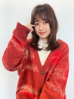 ホネン(honen)&nbsp;薬院【honen】ミディアムレイヤー/レイヤーカット/ベージュ