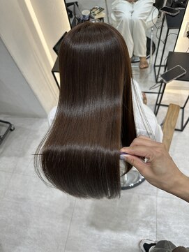 ジーナ 博多筑紫口(Zina) 艶髪モカブラウン×美髪 髪質改善Tr！【福田れん】