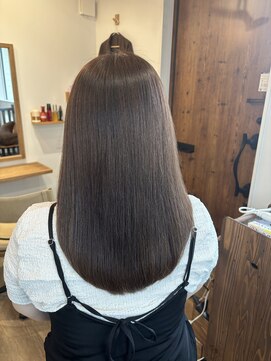 ヒナタ(hinata) 重めレイヤー×マロンベージュ