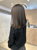 ユッカ 京橋(YUCCA)&nbsp;【 YUCCA 】くすみグレージュセミロング切りっぱなし